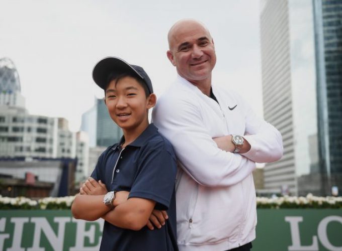 Jeremy Jin meets Andre Agassi The McDonald College Performance